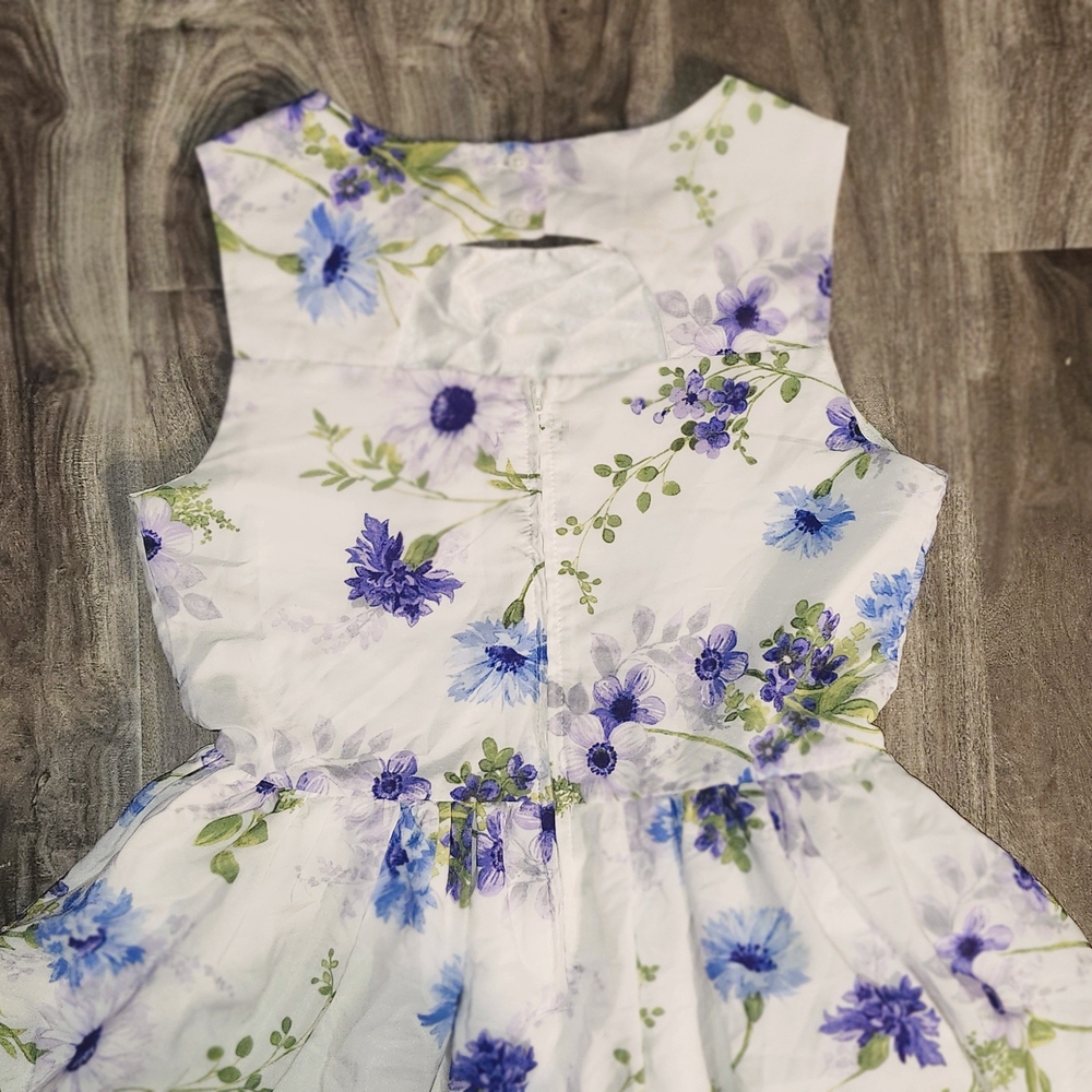 The Children's Place Blue and Purple Sleeveless Sundress for Weddings - Picture 2 of 6